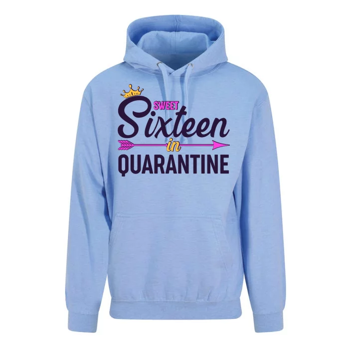 Cute Sweet Sixteen in Quarantine Unisex Surf Hoodie