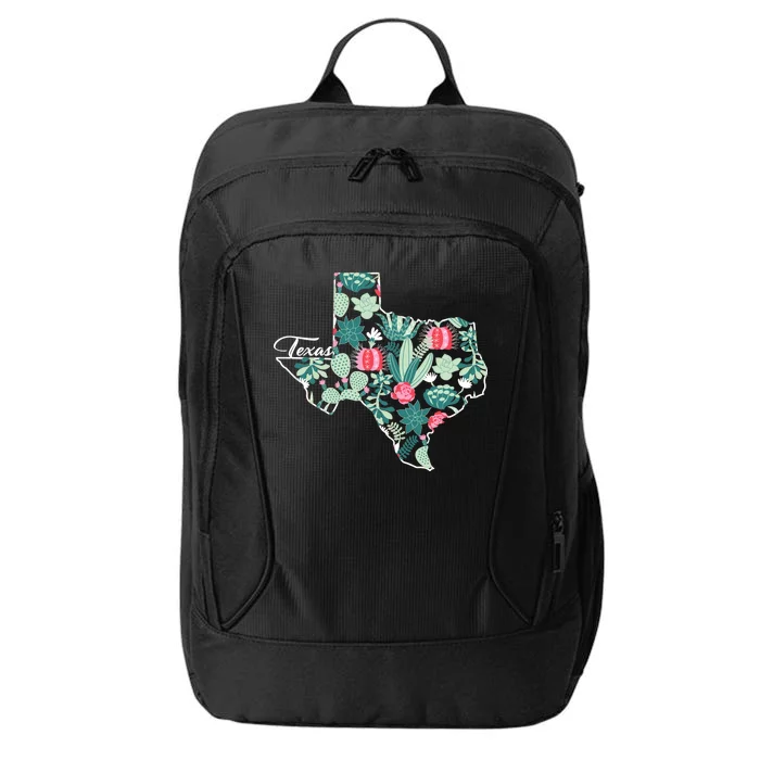 Cute Texas Cactus And Flowers City Backpack