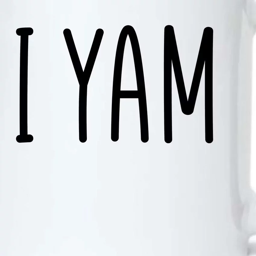 Cute Thanksgiving I Yam Black Color Changing Mug