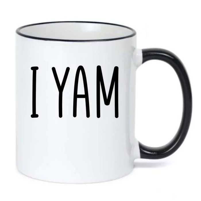 Cute Thanksgiving I Yam Black Color Changing Mug