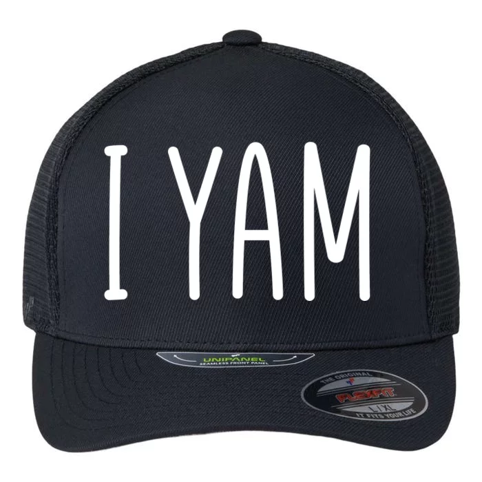 Cute Thanksgiving I Yam Flexfit Unipanel Trucker Cap