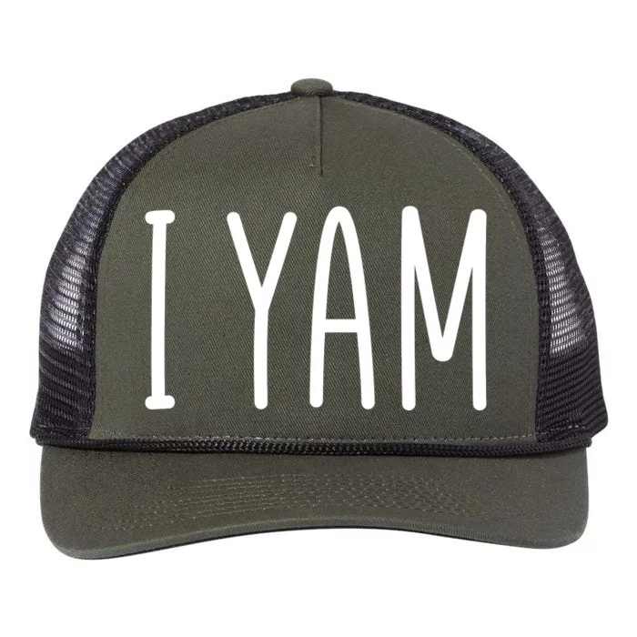 Cute Thanksgiving I Yam Retro Rope Trucker Hat Cap