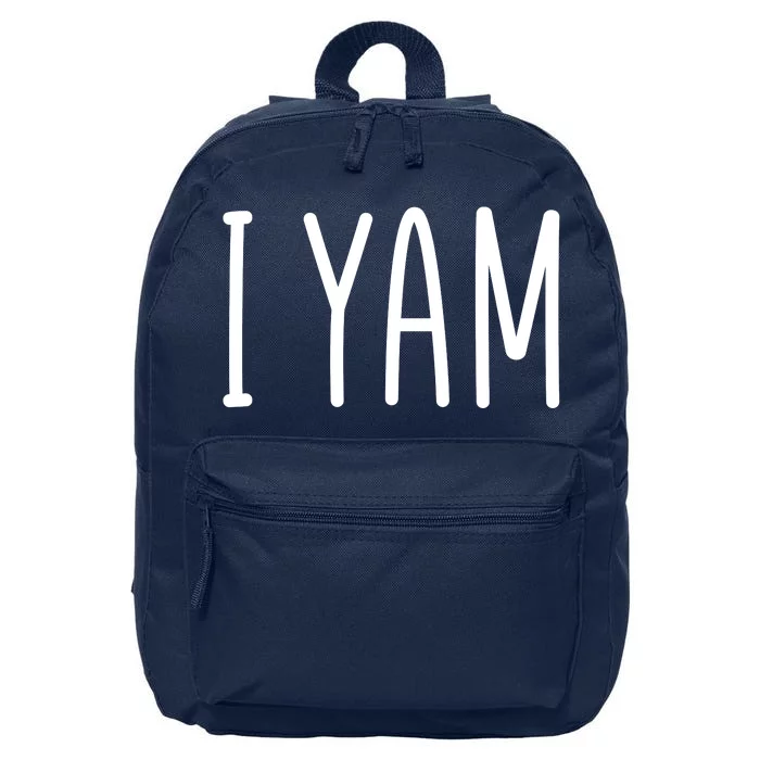 Cute Thanksgiving I Yam 16 in Basic Backpack