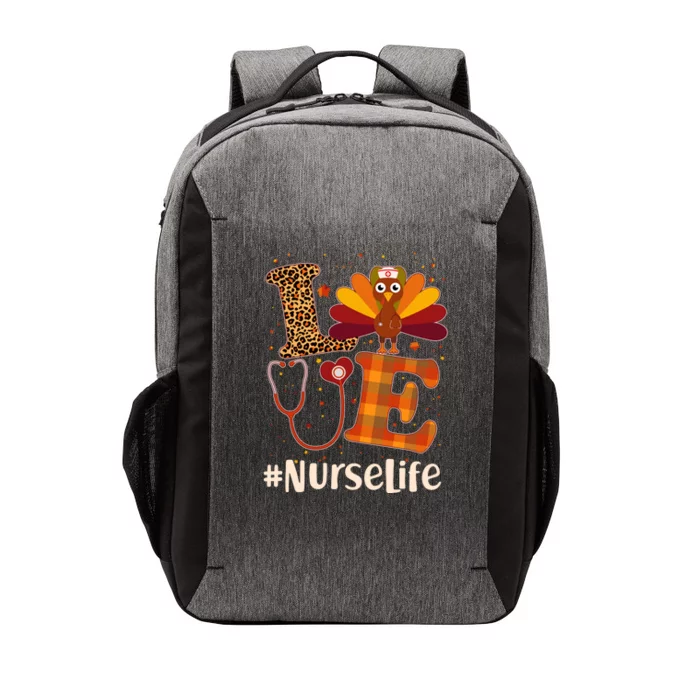 Cute Thanksgiving #NurseLife Fall Patterns Nurse Turkey Vector Backpack