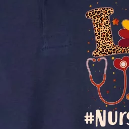 Cute Thanksgiving #NurseLife Fall Patterns Nurse Turkey Softstyle Adult Sport Polo