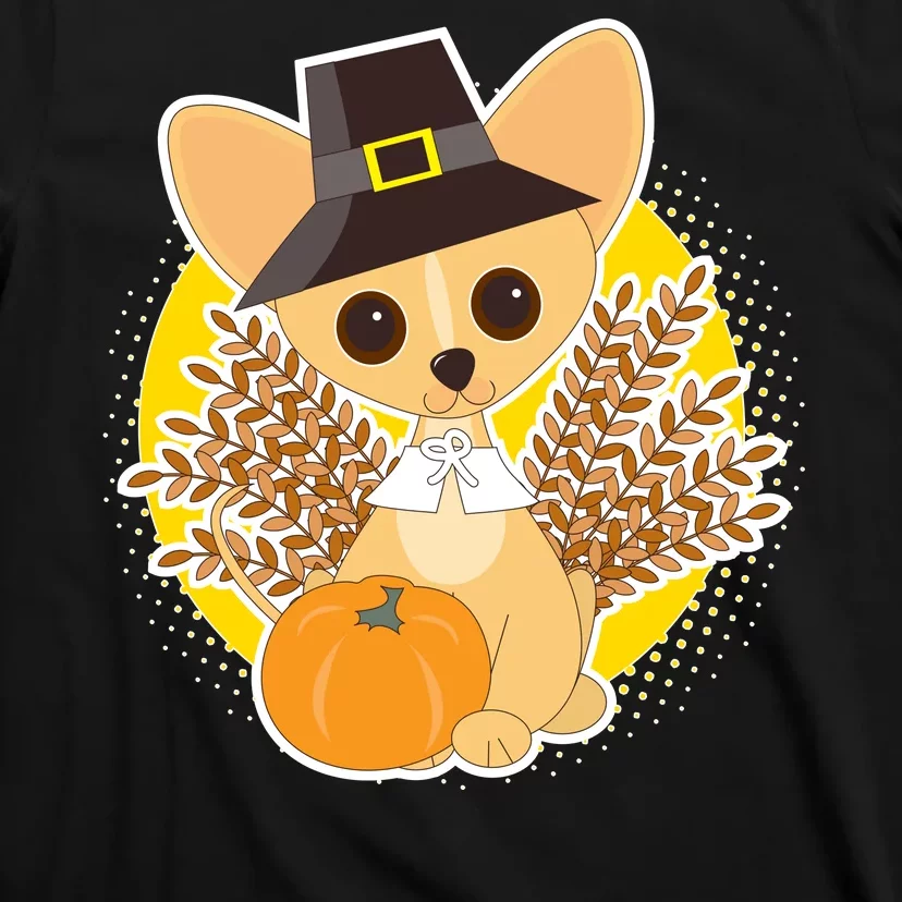 Cute Thanksgiving Pilgrim Puppy T-Shirt