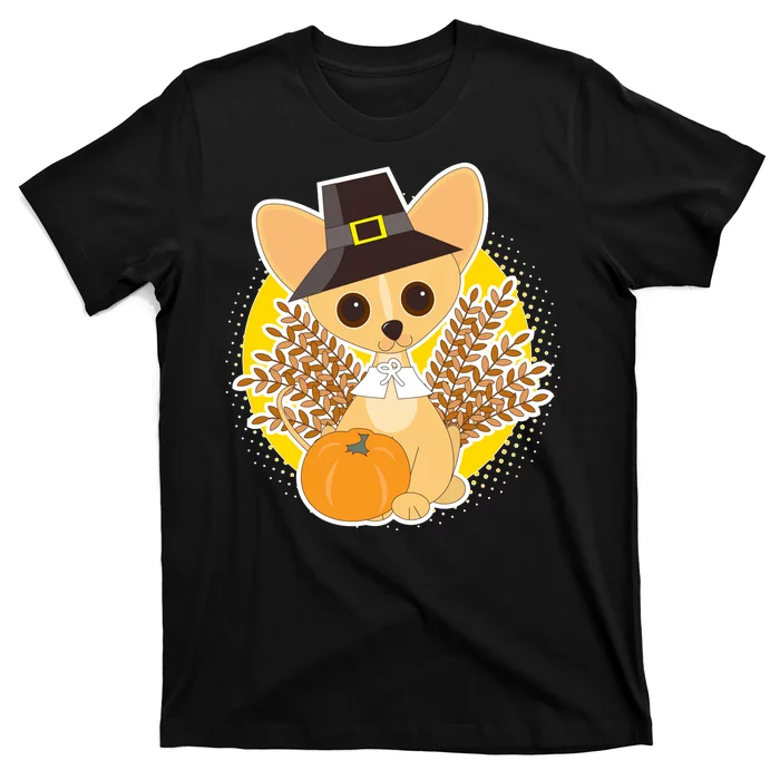 Cute Thanksgiving Pilgrim Puppy T-Shirt