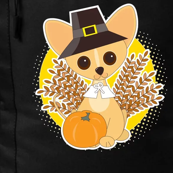 Cute Thanksgiving Pilgrim Puppy Daily Commute Backpack