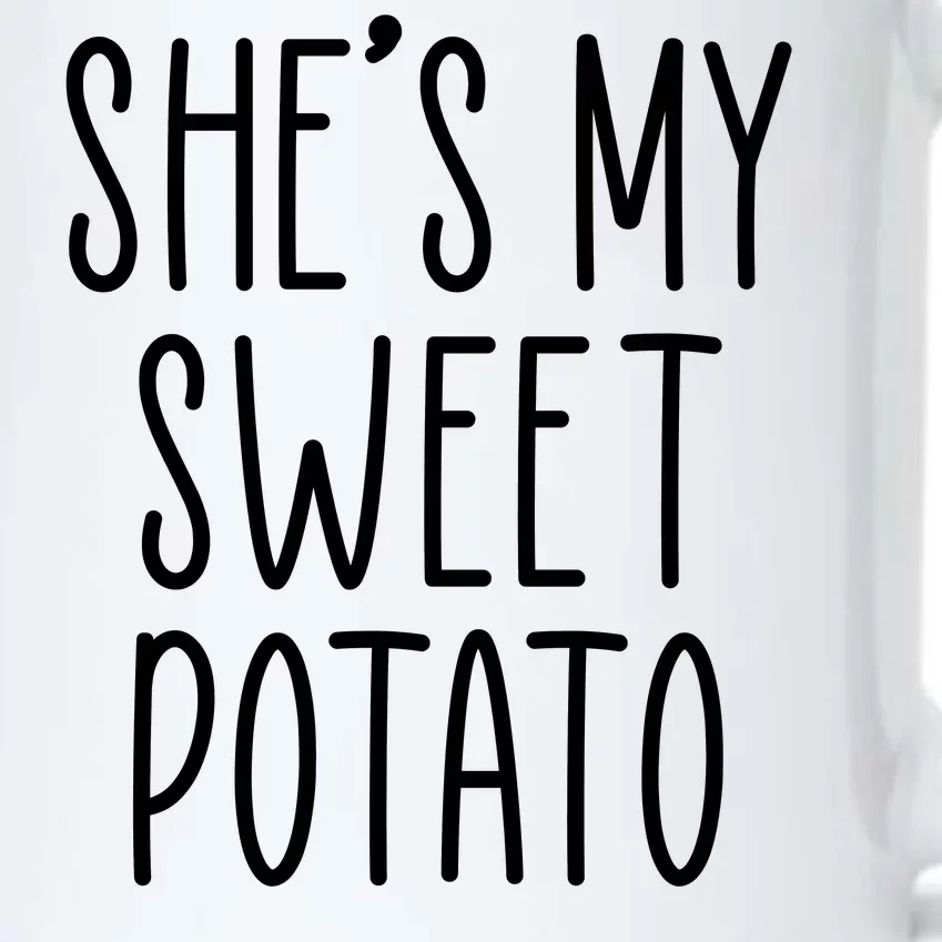 Cute Thanksgiving She's My Sweet Potato Black Color Changing Mug