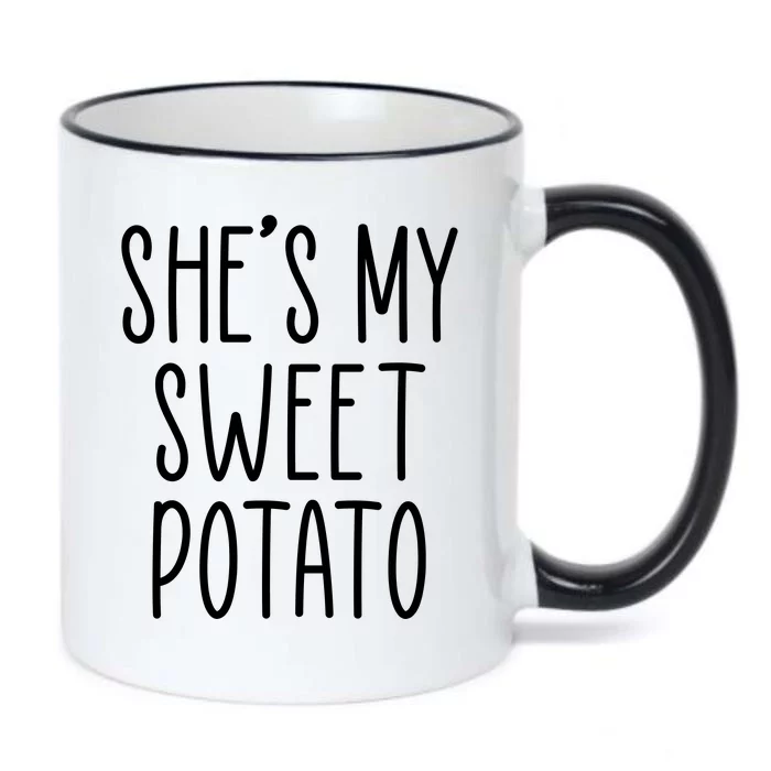 Cute Thanksgiving She's My Sweet Potato Black Color Changing Mug