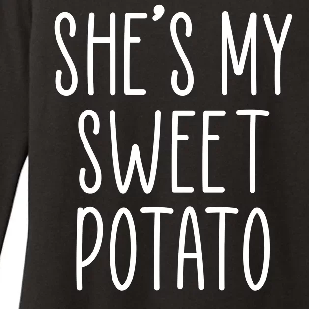 Cute Thanksgiving She's My Sweet Potato Womens CVC Long Sleeve Shirt