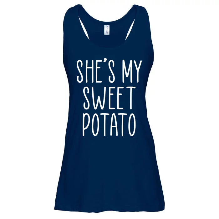 Cute Thanksgiving She's My Sweet Potato Ladies Essential Flowy Tank