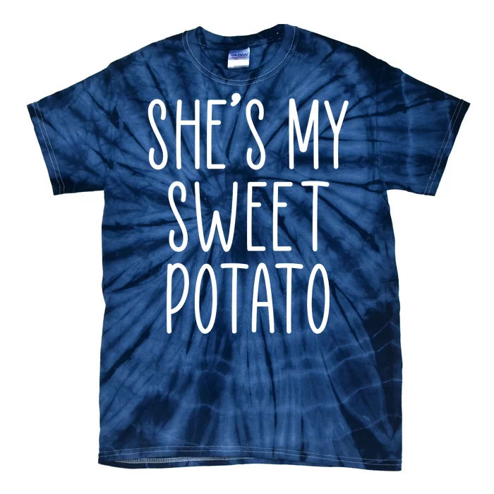 Cute Thanksgiving She's My Sweet Potato Tie-Dye T-Shirt