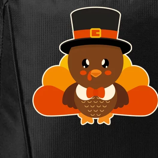 Cute Thanksgiving Turkey Little Boy City Backpack