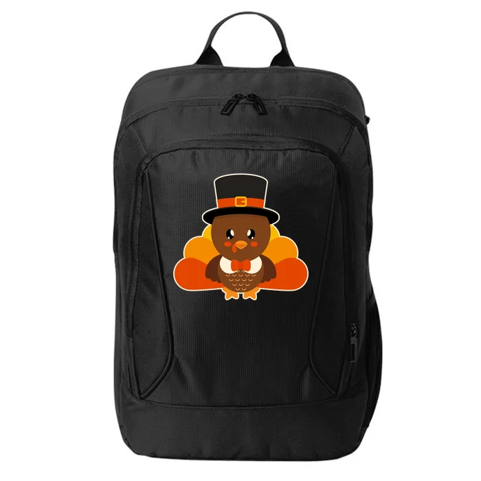 Cute Thanksgiving Turkey Little Boy City Backpack