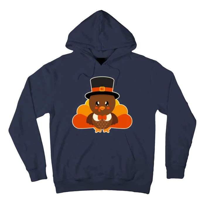 Cute Thanksgiving Turkey Little Boy Tall Hoodie