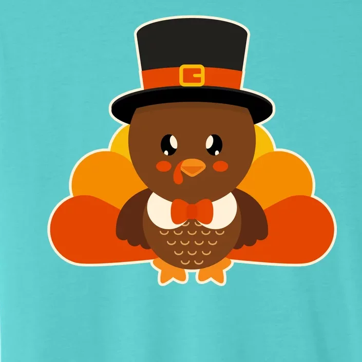 Cute Thanksgiving Turkey Little Boy ChromaSoft Performance T-Shirt