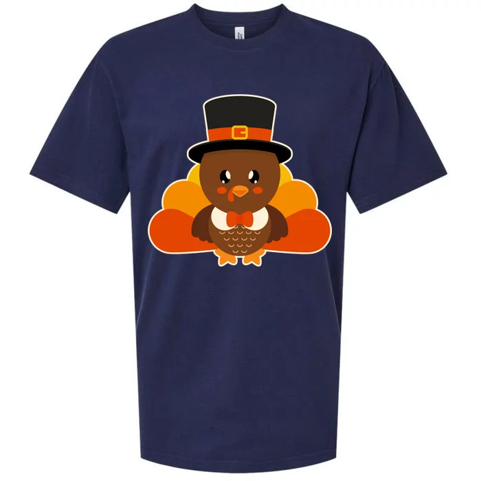 Cute Thanksgiving Turkey Little Boy Sueded Cloud Jersey T-Shirt