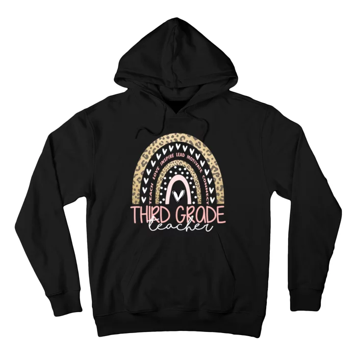 Cute Third Grade Teacher Inspiring Quote Hoodie