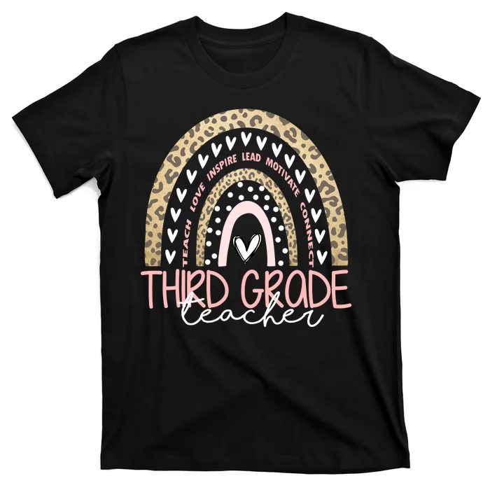 Cute Third Grade Teacher Inspiring Quote T-Shirt