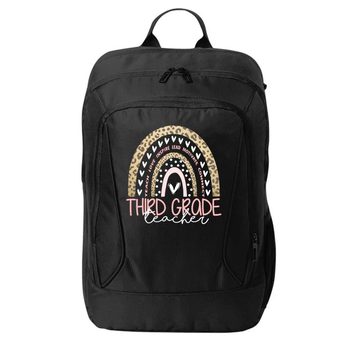 Cute Third Grade Teacher Inspiring Quote City Backpack