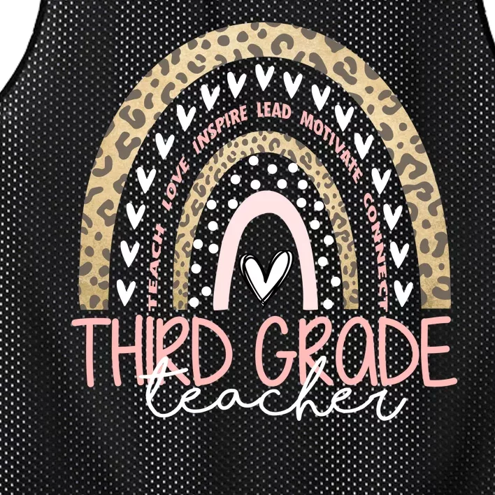 Cute Third Grade Teacher Inspiring Quote Mesh Reversible Basketball Jersey Tank