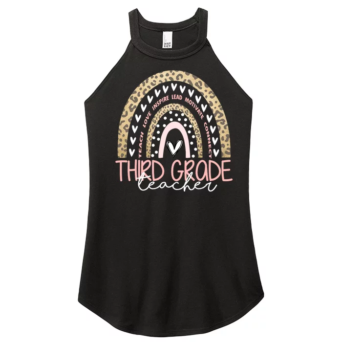 Cute Third Grade Teacher Inspiring Quote Women’s Perfect Tri Rocker Tank