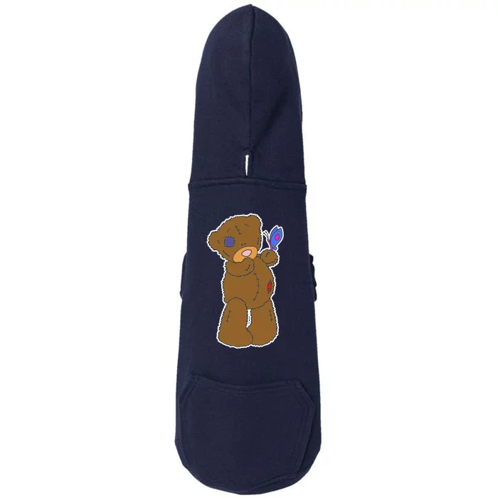 Cute Torn Teddy Bear Doggie 3-End Fleece Hoodie