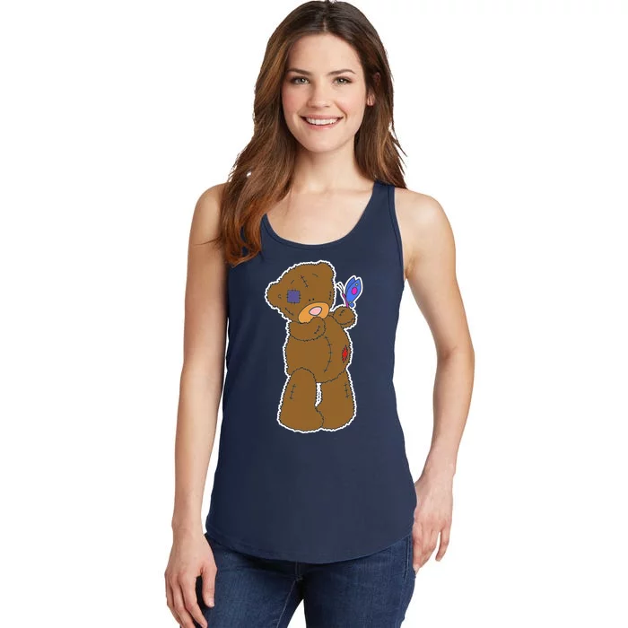 Cute Torn Teddy Bear Ladies Essential Tank