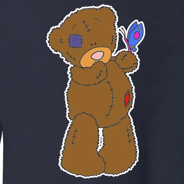 Cute Torn Teddy Bear Toddler Sweatshirt