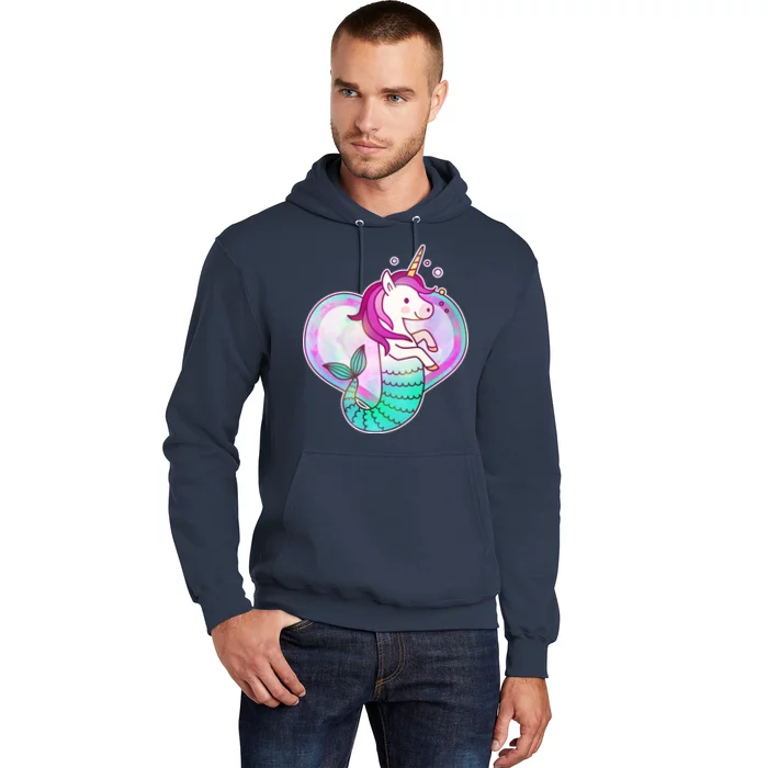 Cute Unicorn Mermaid Heart Hoodie