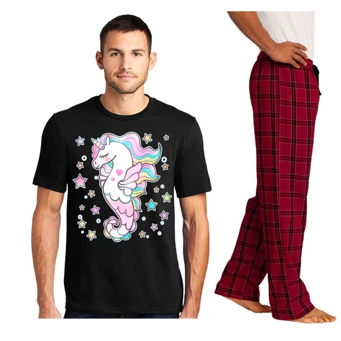 Cute Unicorn Seahorse Uni-Maid Pajama Set