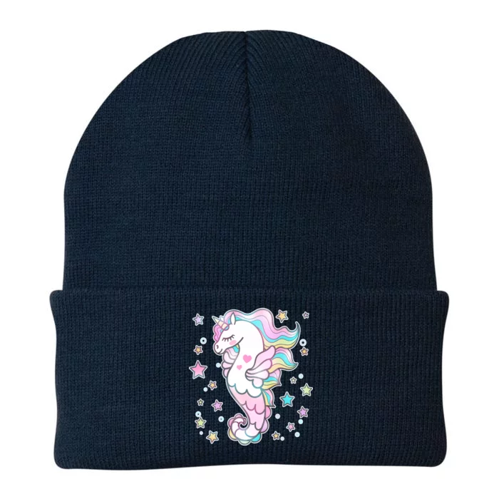 Cute Unicorn Seahorse Uni-Maid Knit Cap Winter Beanie