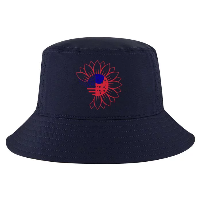 Cute USA Sunflower Flag Cool Comfort Performance Bucket Hat