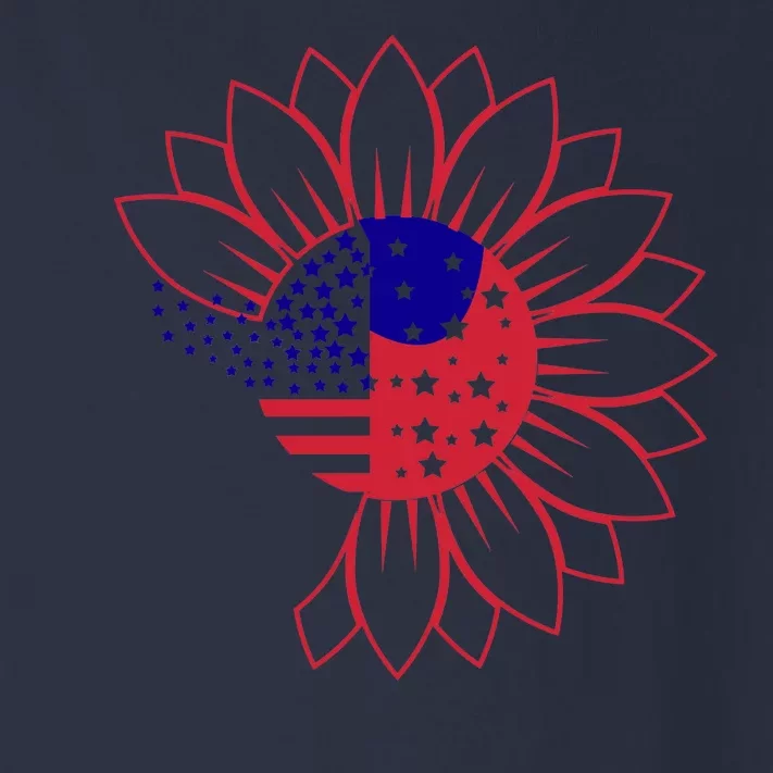 Cute USA Sunflower Flag Toddler Long Sleeve Shirt