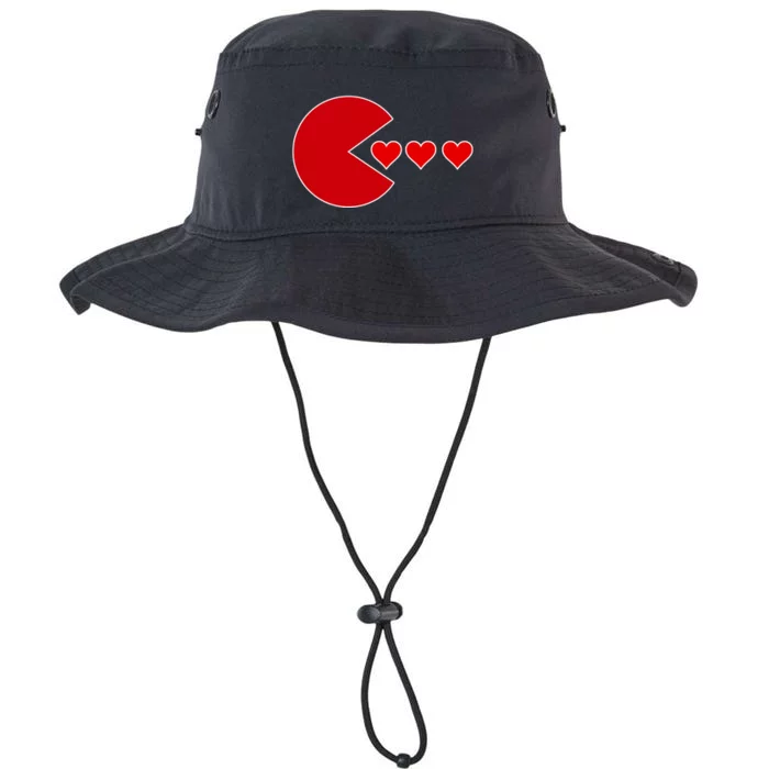 Cute Valentines Day Gamer Hear Retro Legacy Cool Fit Booney Bucket Hat