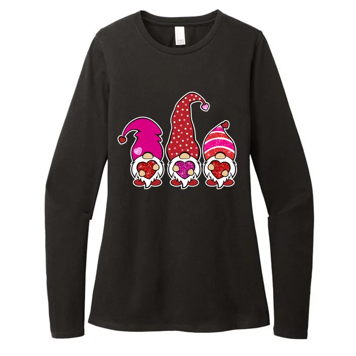 Cute Valentine's Day Gnomes Womens CVC Long Sleeve Shirt