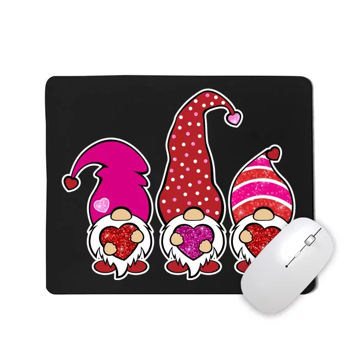 Cute Valentine's Day Gnomes Mousepad