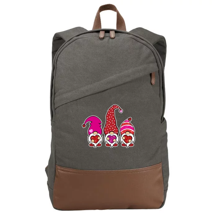 Cute Valentine's Day Gnomes Cotton Canvas Backpack