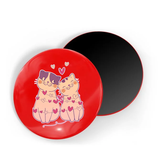 Cute Valentine's Day Kitties Magnet