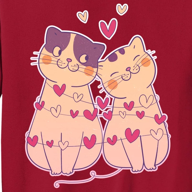 Cute Valentine's Day Kitties Tall Sweatshirt