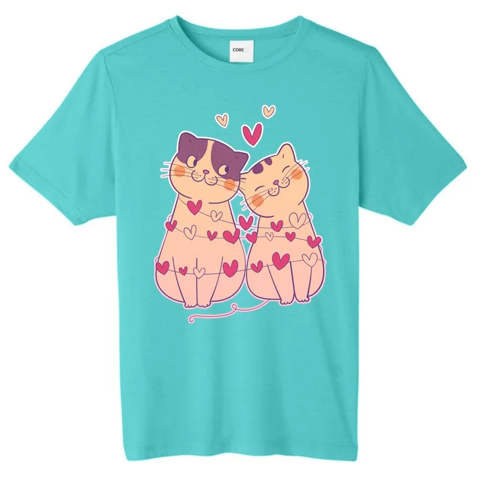 Cute Valentine's Day Kitties ChromaSoft Performance T-Shirt