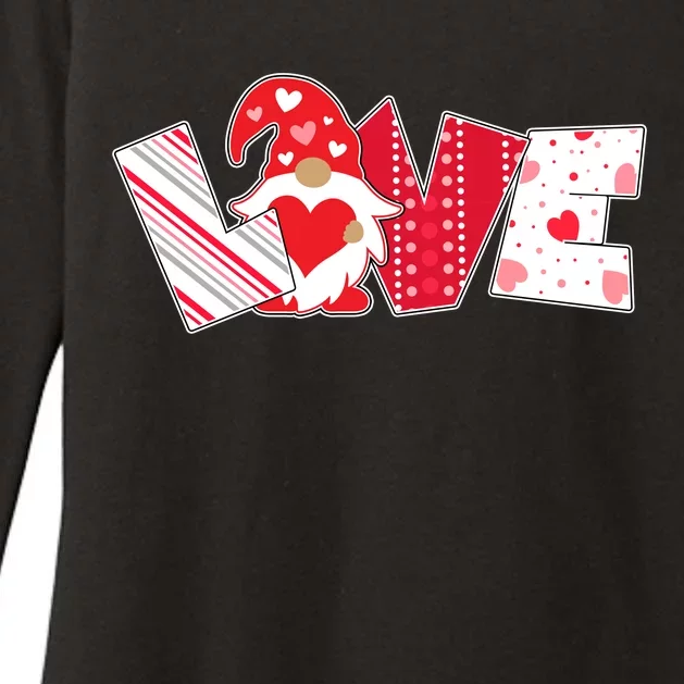 Cute Valentine's Day Love Gnome Womens CVC Long Sleeve Shirt