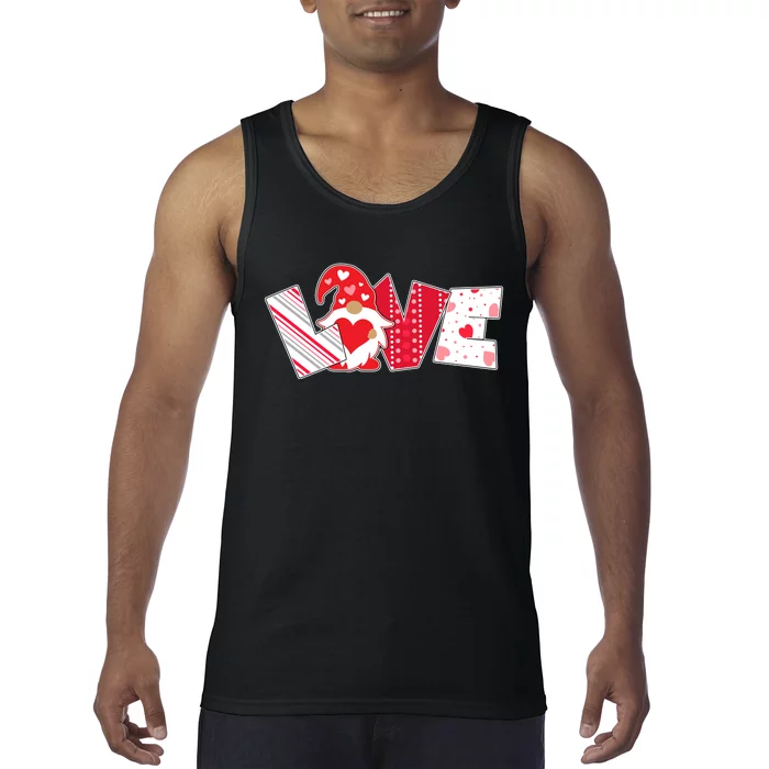 Cute Valentine's Day Love Gnome Tank Top