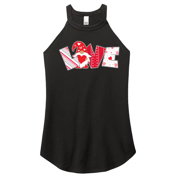 Cute Valentine's Day Love Gnome Women’s Perfect Tri Rocker Tank