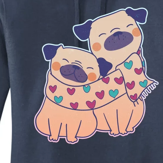 Cute Valentine's Day Puppies Women's Pullover Hoodie