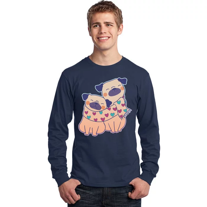 Cute Valentine's Day Puppies Tall Long Sleeve T-Shirt