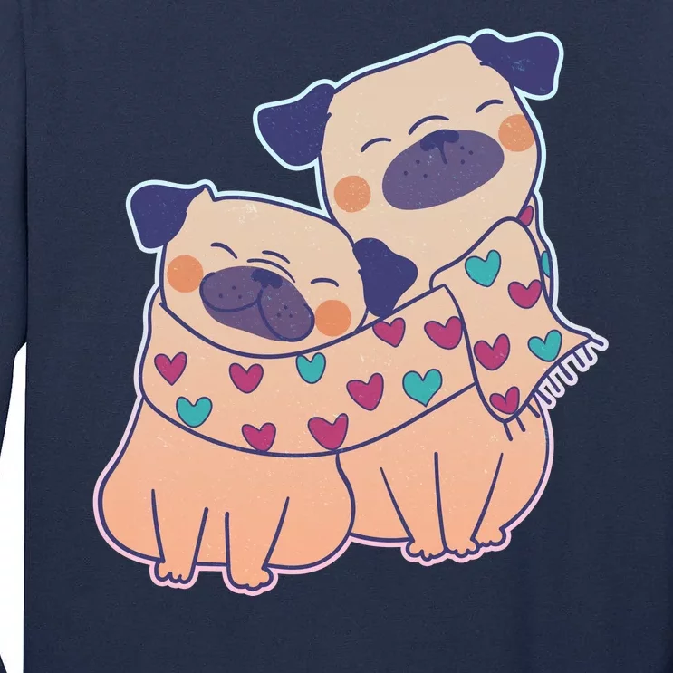 Cute Valentine's Day Puppies Tall Long Sleeve T-Shirt