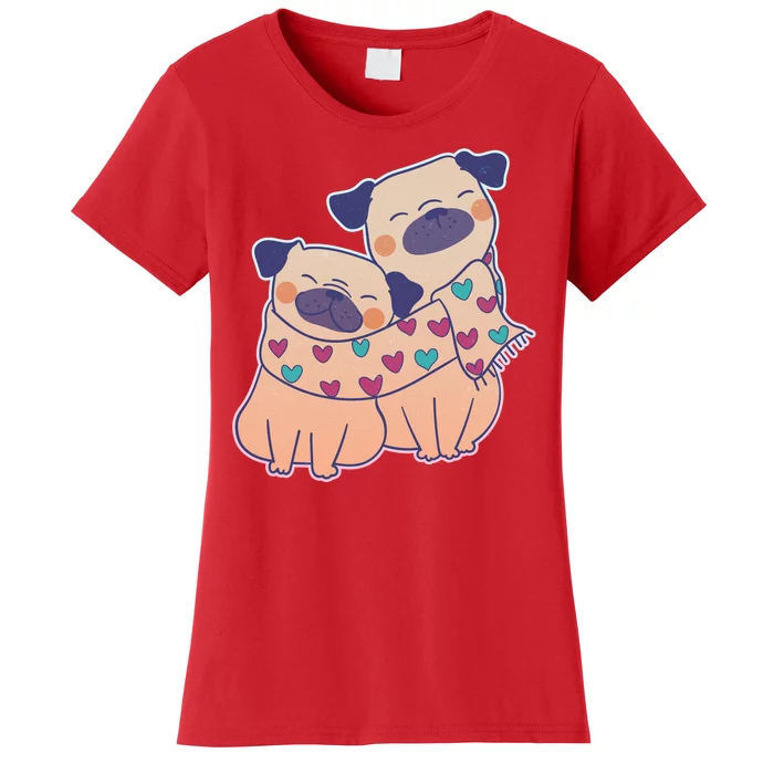 Cute Valentine's Day Puppies Women's T-Shirt