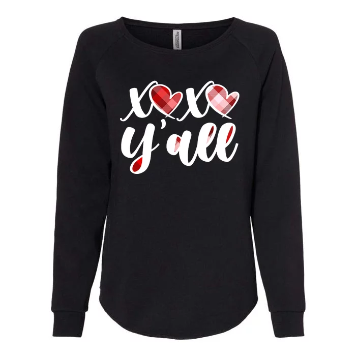 Cute Valentine's Day XOXO Y'all Womens California Wash Sweatshirt